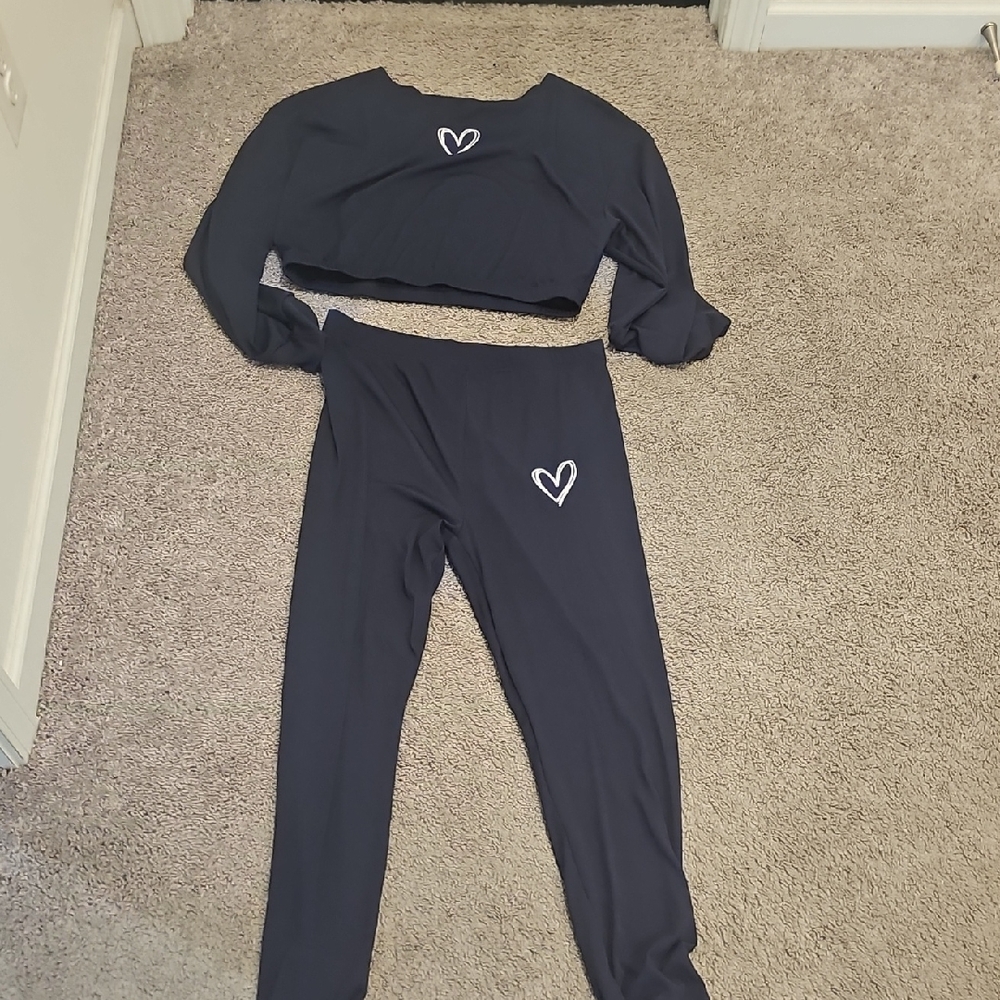 Blue Heart Lounge Set